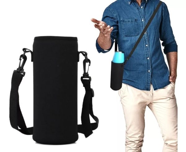 Shoulder Bag Porta Garrafa Alça Neoprene Trekking Caminhada