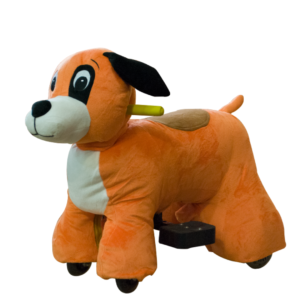 Bicho De Pelucia Motorizado Cachorro Pp - Laranja - 110V/220V