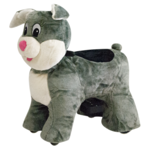 Bicho De Pelucia Motorizado Coelho P - Cinza-escuro - 110V/220V