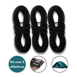 Elástico Para Varetas Barraca Camping Nautika - 2,5mm - 12m - 3un