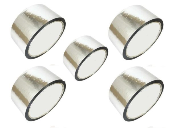 Fita PP Aluminizada 48mm x 40m - 5pçs