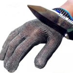 Luva De Segurança Malha Aço Inox Açougue Anti-corte P M G Gg - P