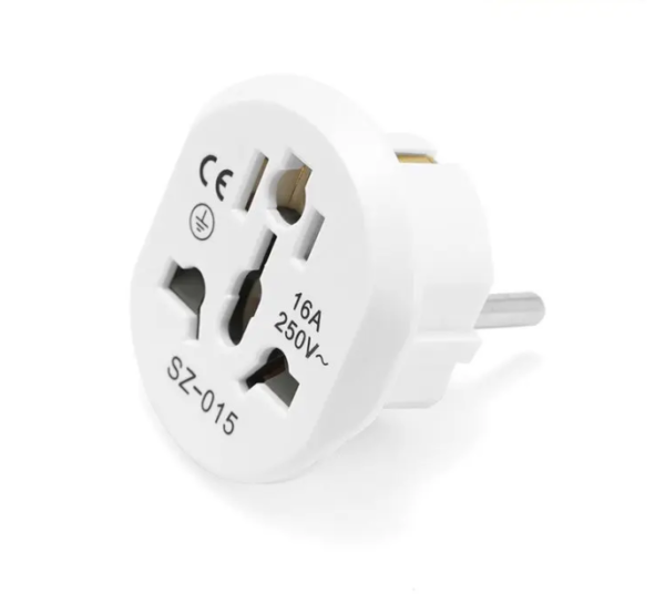 Plug Adaptador Tomada Eua Us Brasil Br Pino Chato Viagem - 2 Pcs