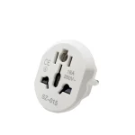 Plug Adaptador Tomada Eua Us Brasil Br Pino Chato Viagem - 5 Pcs