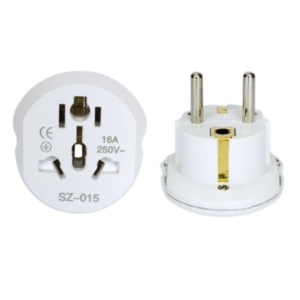 Plug Adaptador Tomada Eua Us Brasil Br Pino Chato Viagem
