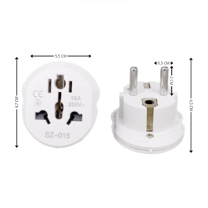 Plug Adaptador Tomada Eua Us Brasil Br Pino Chato Viagem - 3 Pcs