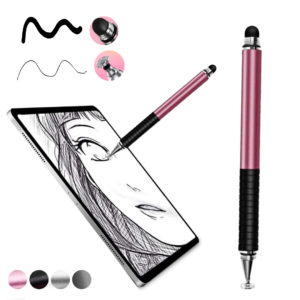 Caneta Stylus Pen Telas Touch Ponta Fina Tablet iPad iPhone - Rosa