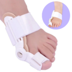 1 Par Corretor Protetor Ortopédico Articulado Para Joanete - Branco/Nude