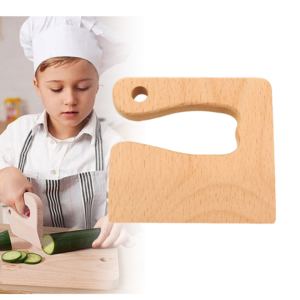 Faca Brinquedo Infantil De Madeira Montessori Fruta Vegetais