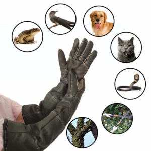 Luva Anti Mordida Couro Cachorro Gato Pet Shop Banho Tosa