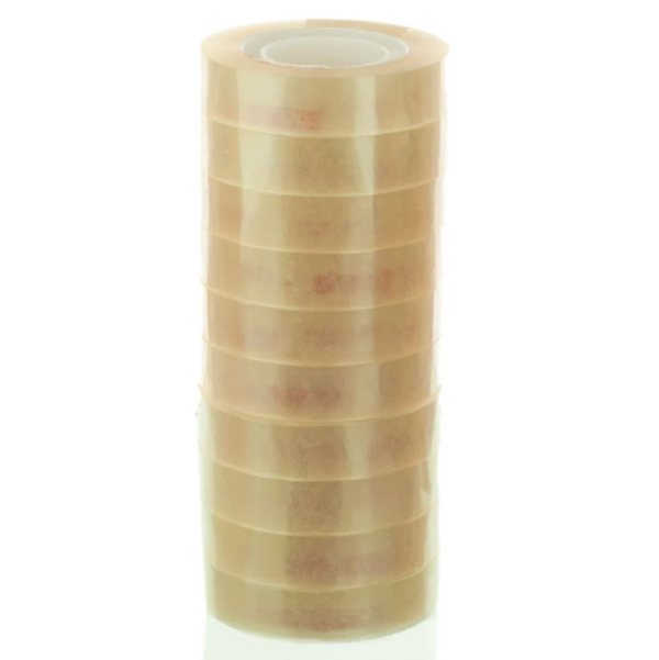 10 Fitas Durex Transparente 24mm X 100 M Metros 10 Rolos