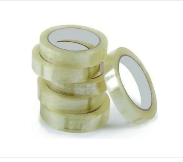 5 Fitas Durex Transparente 24mm X 100 M Metros 5 Rolos