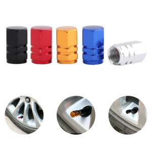 Kit 4 Pçs Bico Tampa Válvula Pneu Carro Moto Alumínio Tuning