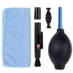 Kit Limpa Câmera Lente Fotográfica 3x1 Soprador Pano Pincel