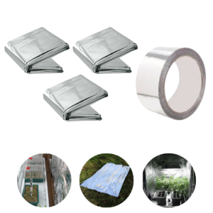 Kit C/3 Isolante Reflexivo Grow Mylar C/ Fita 2,10x1,40m Led