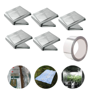Kit C/5 Isolante Reflexivo Grow Mylar C/ Fita 2,10x1,40m Led
