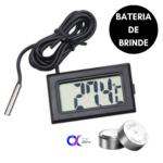 Termômetro Digital Lcd Aquário Freezer Chocadeira Estufa Sonda