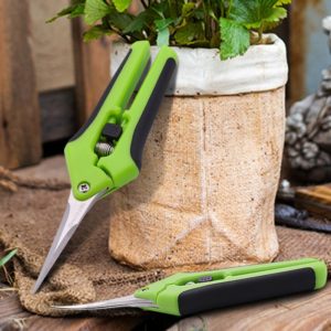 1 Par Tesouras Poda Reta E Curva Grow Jardim Bonsai Trimming