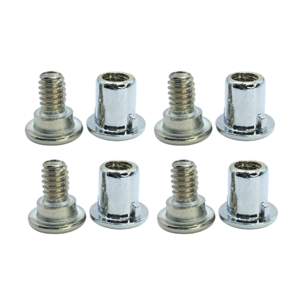 Kit 04 Parafuso 17mm Fechadura Dobradiça Vidro Temperado