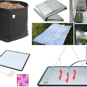 Kit Cultivo Grow Led 500w + Película Mylar + Vaso Feltro 20l