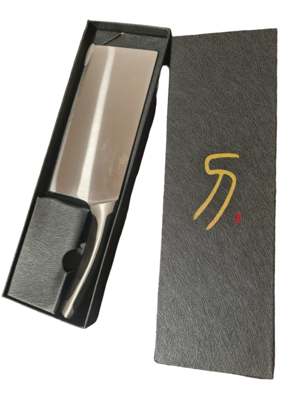 Faca Cutelo Chinês Aço 40cr13 30cm Afiação Laser Cabo Abs
