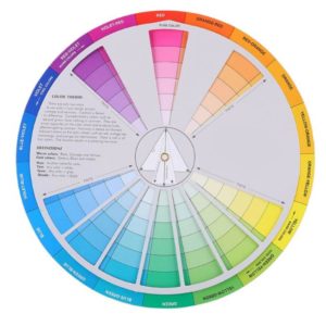 Disco De Cores Círculo Guia Cromático Grande 23cm
