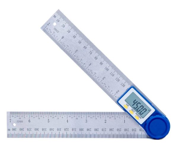 Medidor Digital Transferidor Ângulo Goniômetro 20cm Aço Inox