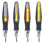 Par Pisca Led Palito Sequencial Moto Universal Bmw Cg Titan