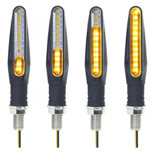 Par Pisca Led Palito Sequencial Moto Universal Bmw Cg Titan